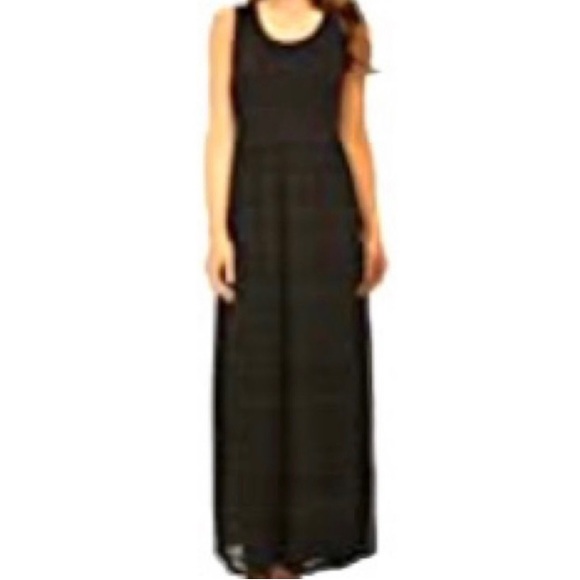 NWT Calvin Klein Sleeveless Mixed Media Maxi Dress - Picture 1 of 11